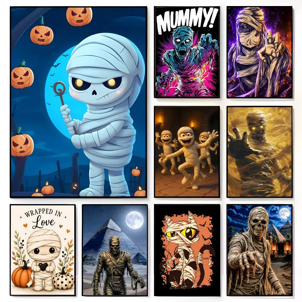 halloween mummy Poster American Film Mural Home Childrens Room Wall Decor Print
