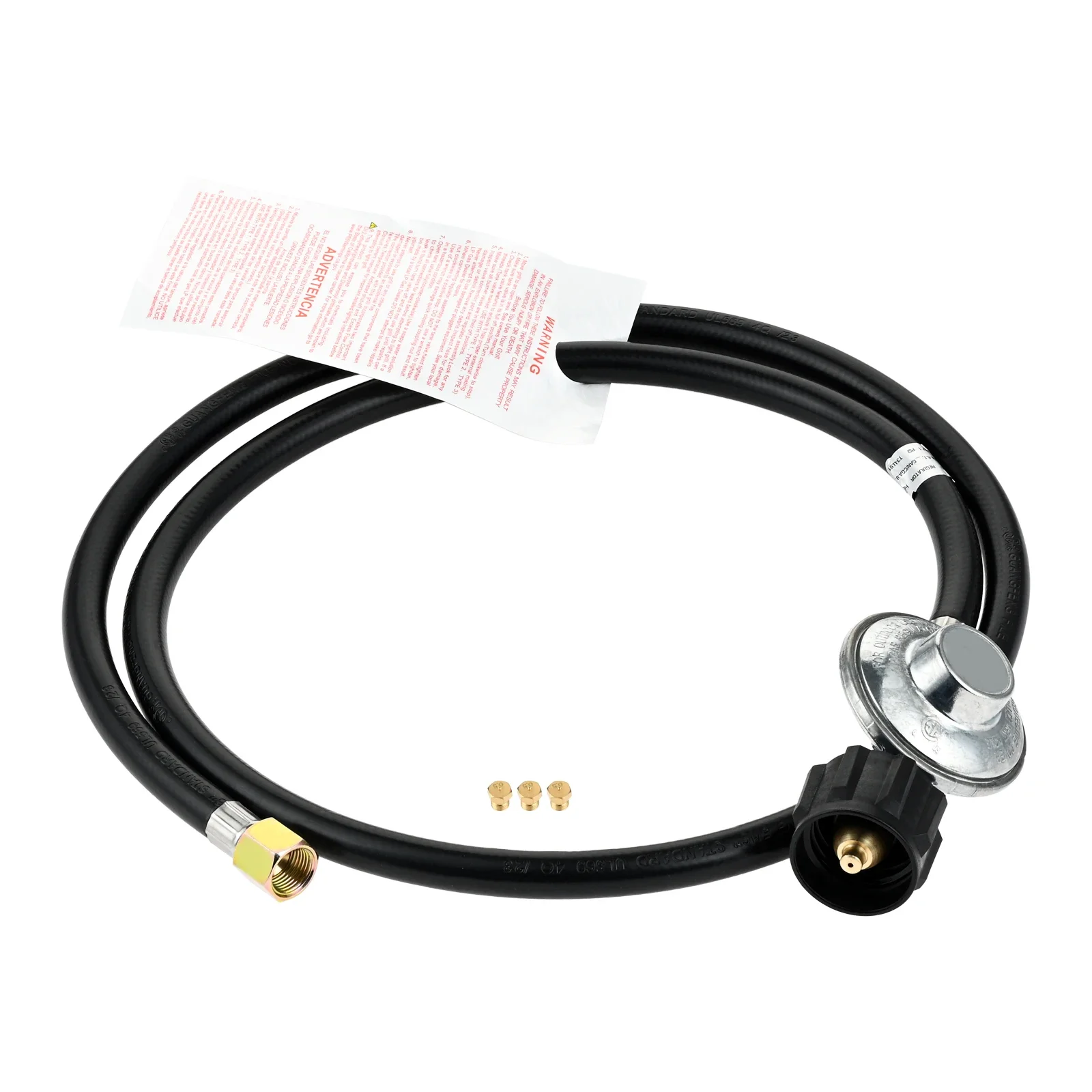 23080901 Natural Gas to Propane Conversion Kit Fit for Weber Genesis and Genesis II with 5FT Propane Regulator Hose 3pcs Orifice