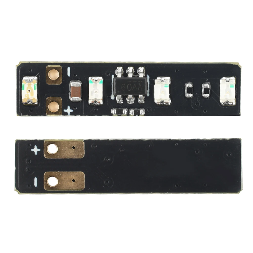 3.7-4.2V 1.5mA/10mA Módulo de medição 1 corda de bateria de lítio ternária com display de energia luz LED