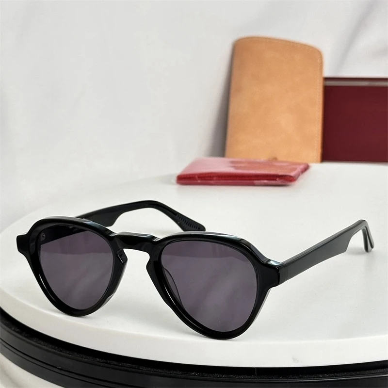 

HATFIELD мужские солнцезащитные очки женские мужские 2026 трендовые толстые ацетатные овальные винтажные ретро уличные модные очки с футляром