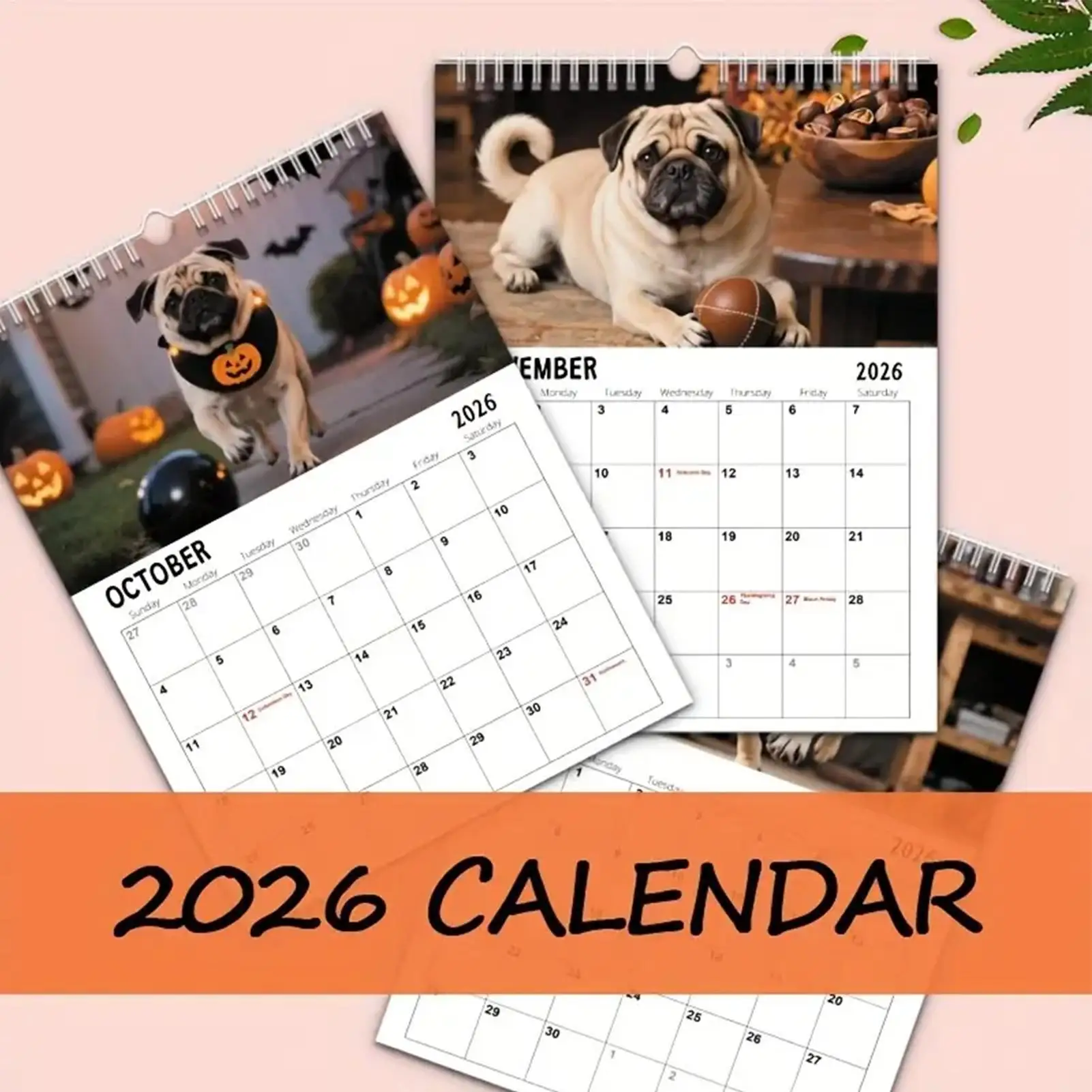

2026 Wall Calendars Dog Theme Schedule Pad Organizer Artistic 2026 Wall Calendar For Family Kids Teacher School Classroom