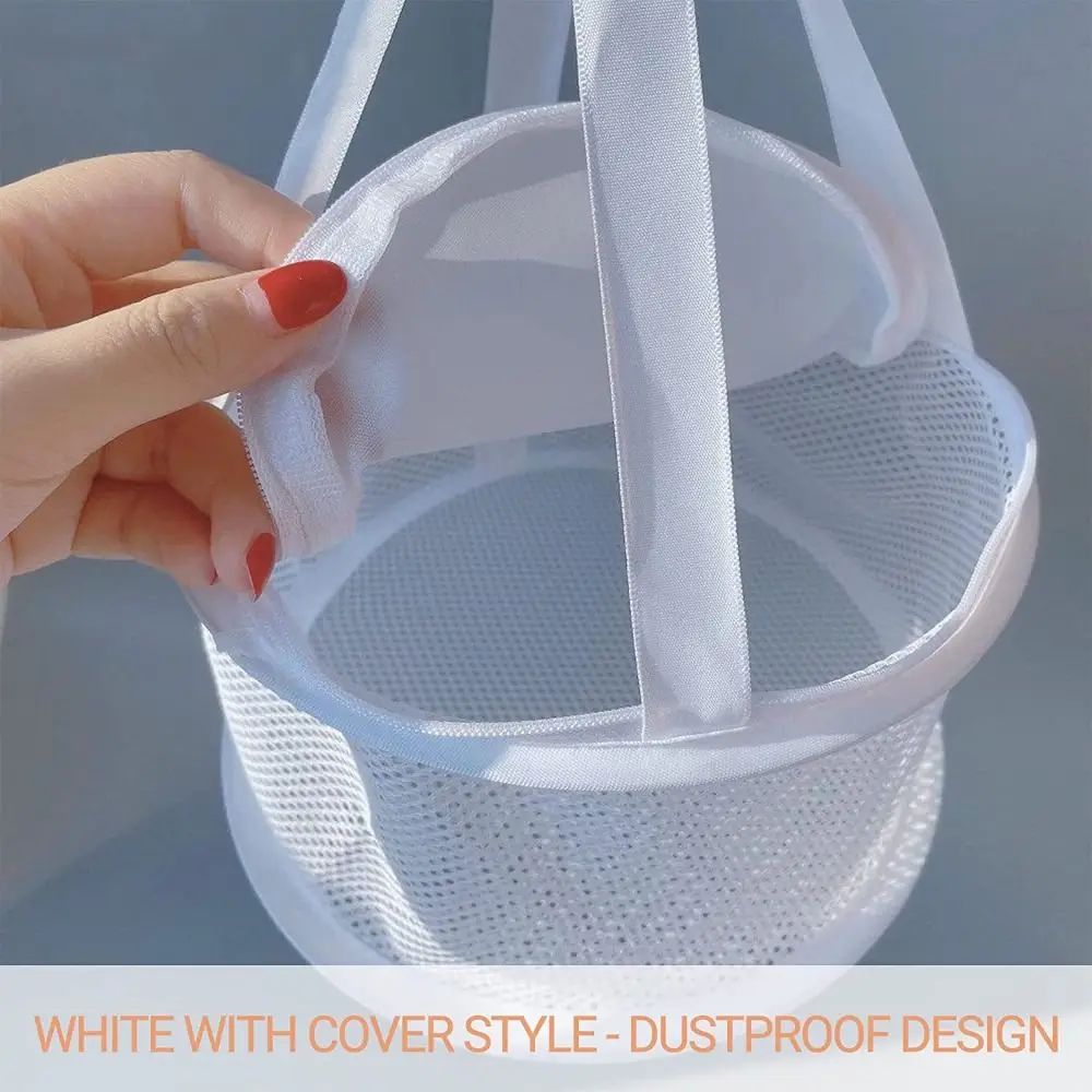 Mesh Pocket Cosmetic Brushes Dryer Rack Powder Puff Mesh Rack Hanging Basket Beauty Egg Dryer Makeup Puff Holder Drying Net Bag