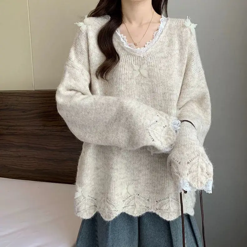 

Sweaters Jumpers Pullovers Women Cheap Jerseys Korean Style Crystal Button Club Night Party Gala Multicolor Elegant Fashion OL