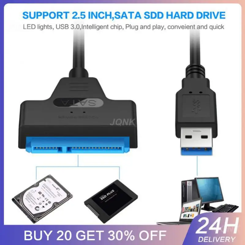Hard Disk Usb3.0 2.0 To Sata Adapter Cable Support Adapter Cable Hard Disk Cable Adapter For 2.5 Inch Cable Support Compatible