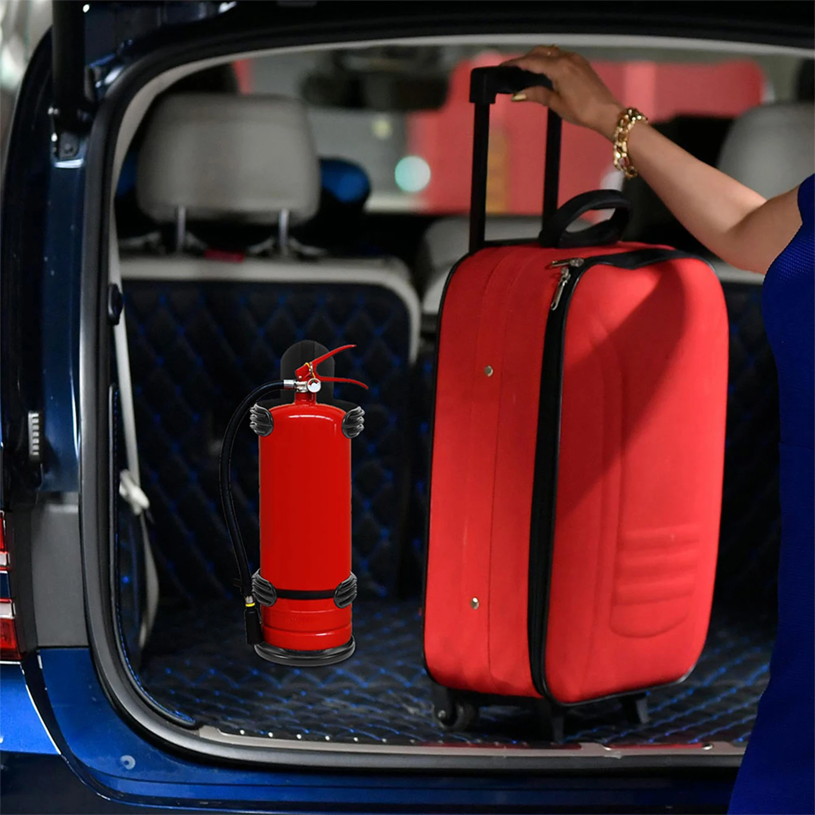 1 set Holder Car Mounting Bracket Secure Fixing Strap Durable Plastic Easy Install Vehicle Truck Suv Trunk Mount For Car Fire