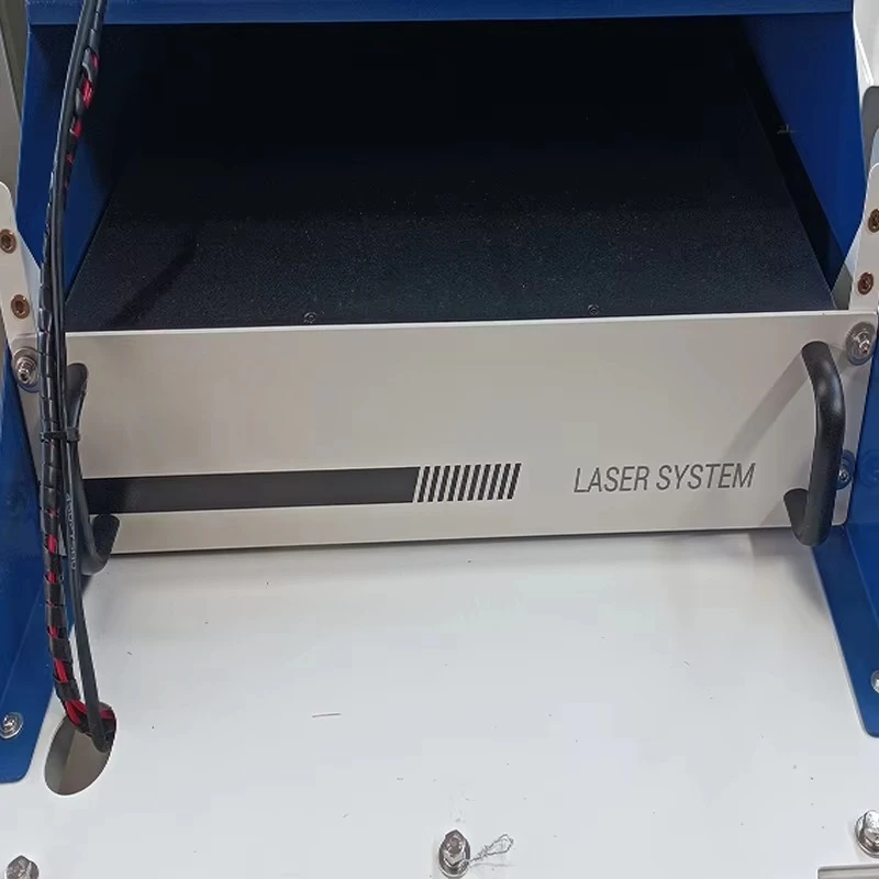 Mesin Pembersih Mini Portabel 3kw 3000w Kabel Serat 20m Penghilang Cat Debu Minyak Karat Peralatan Industri