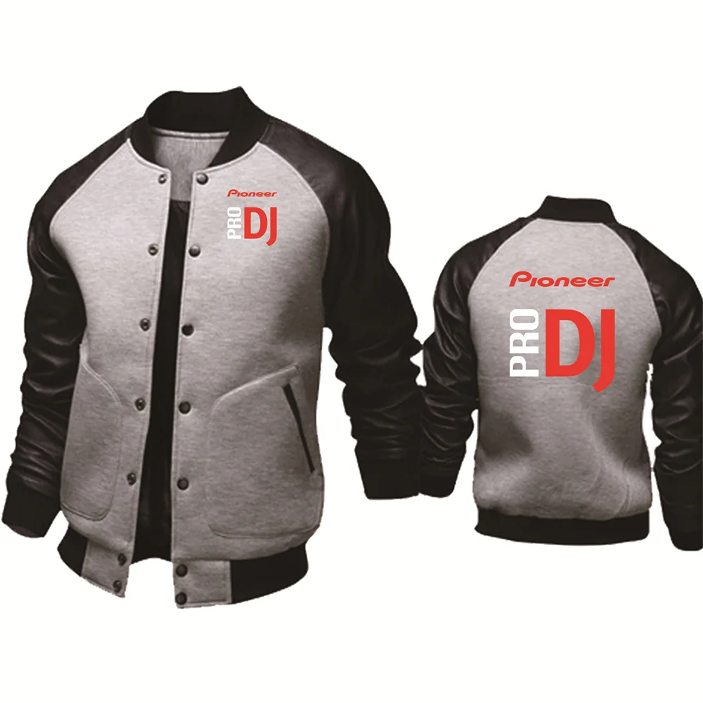 Spring Autumn Men\'s Jacket Pioneer Pro DJ Print Splicing Sportswear High Quality Cotton Fashion Men\'s Baseball Uniform Men\'s top