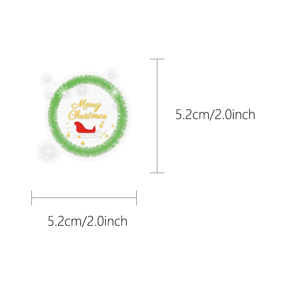 50pcs Christmas Stickers, Cartoon Transparent PET Waterproof Decals for Laptop Phone Journal Pencil Case Water Bottle DIY Decor
