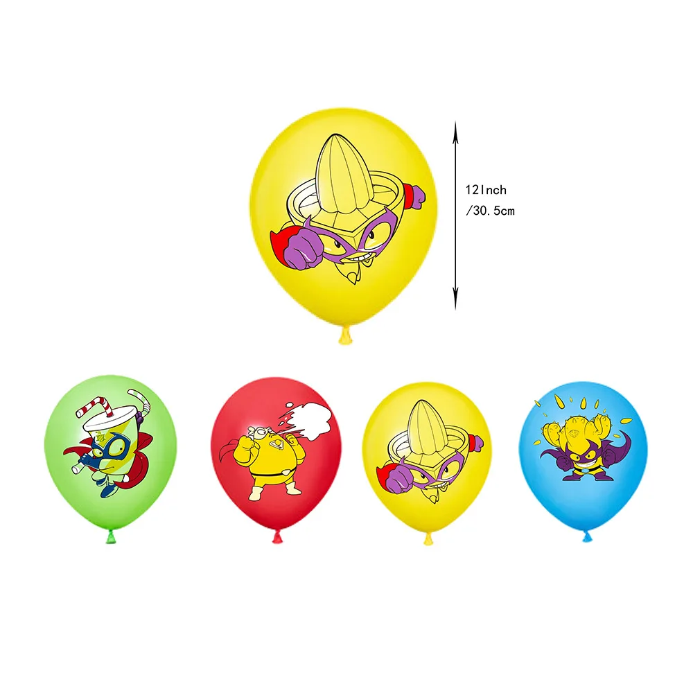 Superthings Birthday Party Decoration Balloon Banner Backdrop Cake Topper Superzings Party Supplies Baby Shower