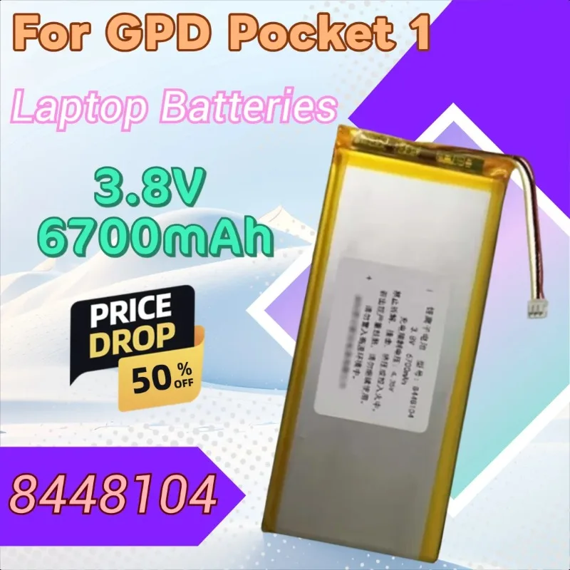 

High Quality New Battery for GPD Pocket 1 Pocket 2 GPD Micro PC Win1 P2Win Max WIN3 Max XD PLUS Pocket Gaming Computer