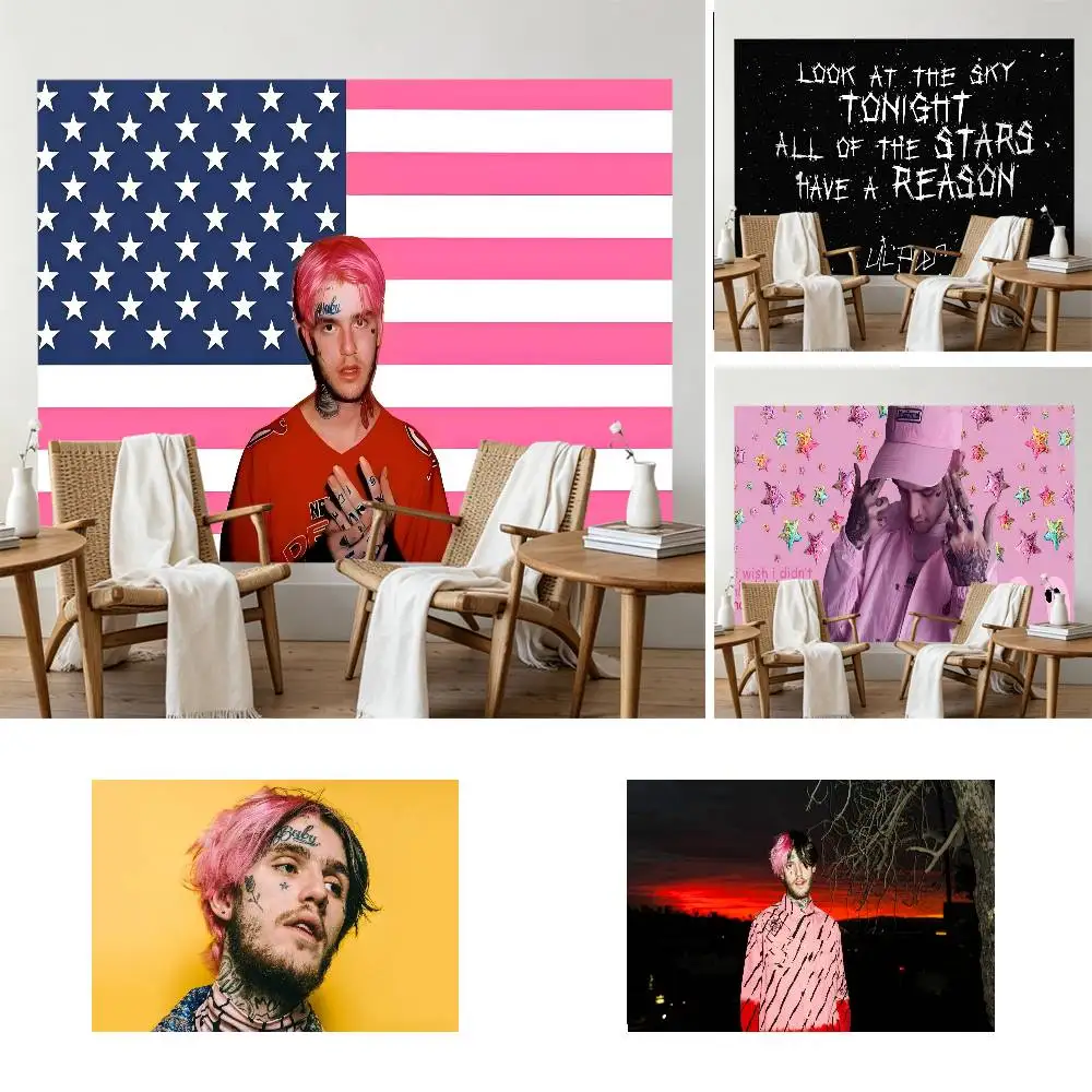 Toile de fond photographique Lil Peep Starry Sky Philosophy, écran Chromakey pour studio photo et diffusion en direct