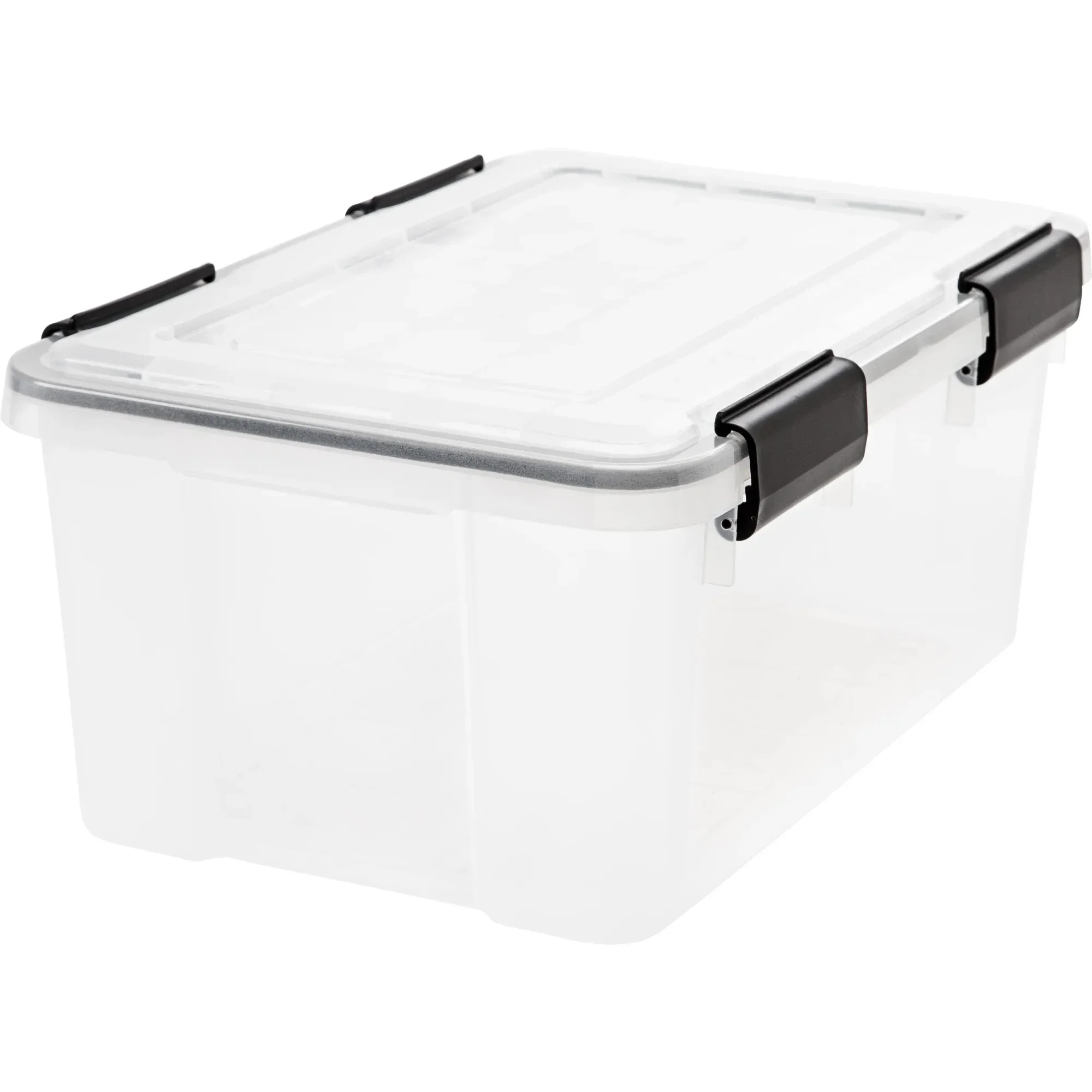 

19qt WEATHERPRO Airtight Plastic Storage Bin with Lid and Seal and Secure Latching Buckles