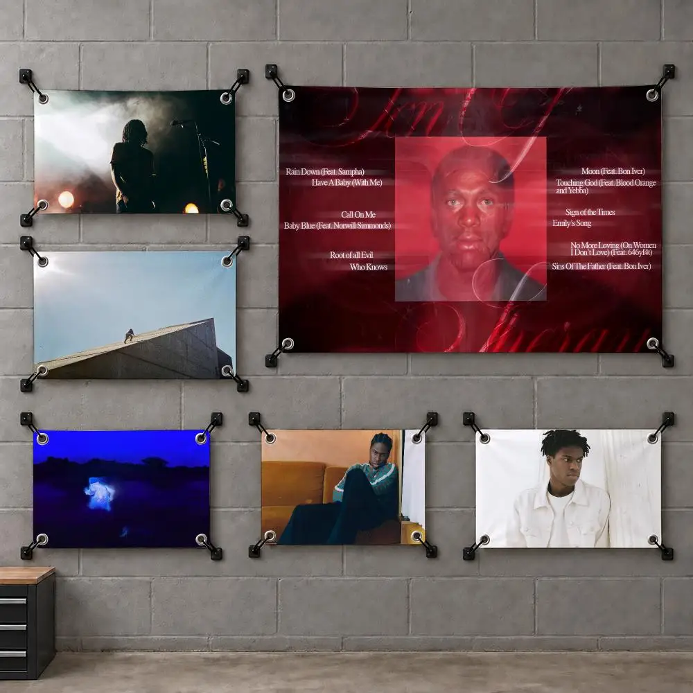 D-Daniel Caesar Hip-hop rapper Flags Bedroom House Living Room dorm Outdoor party Wall Hanging Background Banner Decor