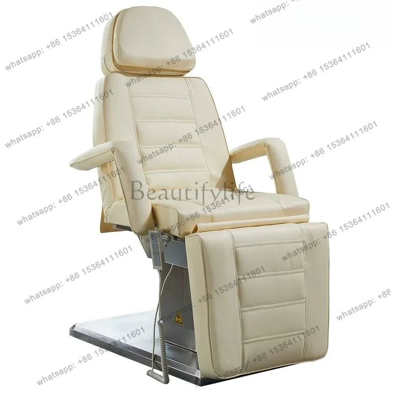 PG W5.18 electric beauty bed stainless steel lifting tattoo bed tattoo beauty bed