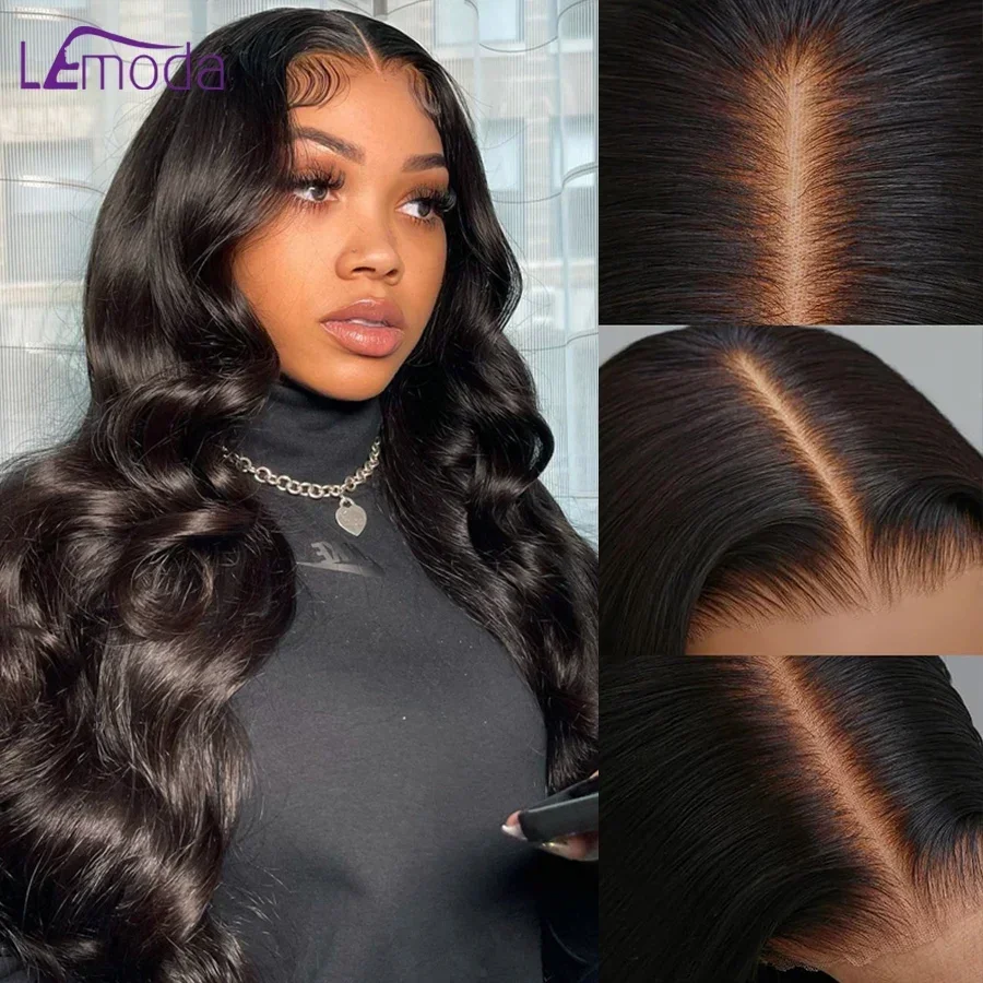 

Glueless Wig Human Hair Body Wave Pre-Bleached 5x5 HD Lace Closure Wig Ready to Wear and Go Wig Virgin Human Hair Pre-Plucked