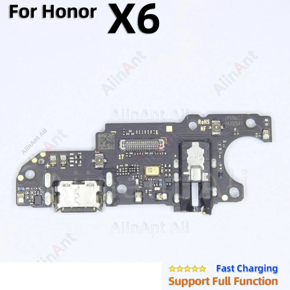 AiinAnt USB Mic Sub Board Dock Charger Connector Charging Port Flex Cable For Honor X6 X7 X8 X9 X6A X7A X8A X9A 5G Spare Parts