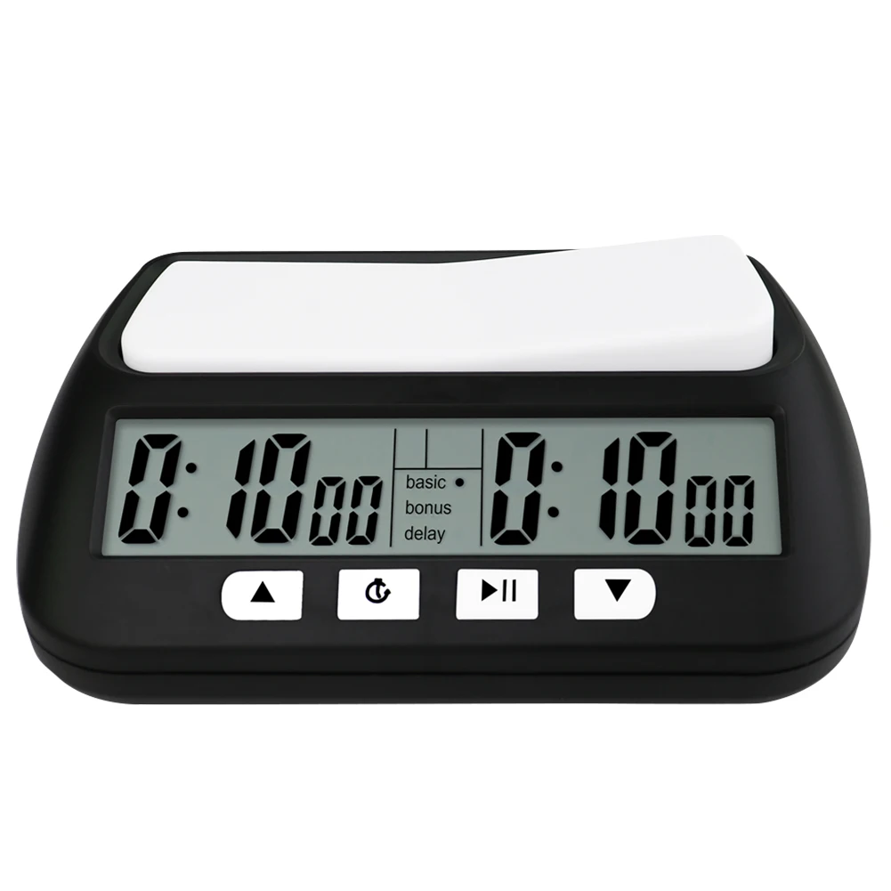 Professional Board Game Timer Count Up Down Board Game Stopwatch Portable Digital Watch Table Games for International Chess