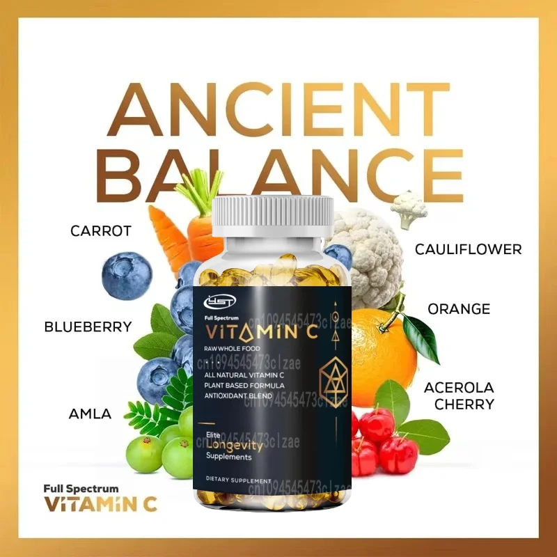 Whole Foods Vitamin C Complex: Plant Vitamin C Extracted From Oranges and Coniferous Cherries and Food Based Bioflavonoids
