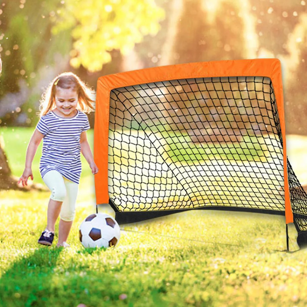 

Portable Child Soccer Net Foldable Soccer Practice Net Outdoor Sport Football Net For Kids Fibreglass Rod Square Kids Soccer Net
