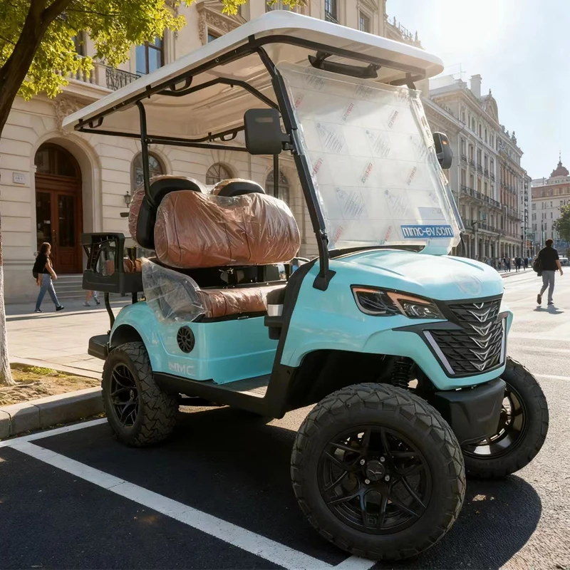 2025 MMC جديد 2 4 6 8 مقعد حافلة لمشاهدة معالم المدينة 4000 واط/7000 واط نادي الصيد عربات التي تجرها الدواب الغولف 48 فولت 60 فولت 72 فولت عربة جولف كهربائية مرفوعة #6