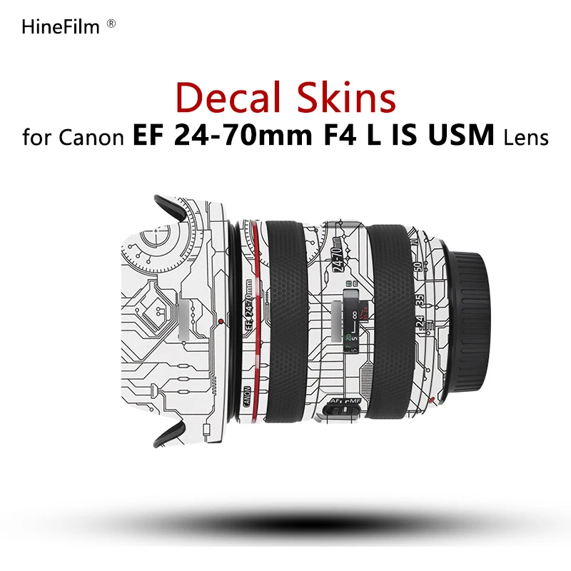 

for Canon EF24-70F4 Lens Sticker Wrap Cover Skin For Canon EF 24-70mm f/4L IS USM Len Decal 2470 F4 24-70 Anti-Scratch Protector