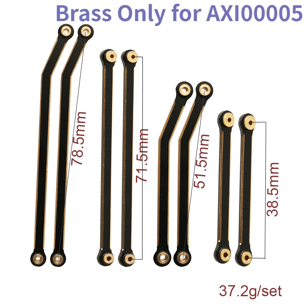 Brass Tight Tolerance Steering Link Rod Links for 1/24 RC Crawler Axial SCX24 Jeep Gladiator AXI00005 Upgrade Parts Accessories