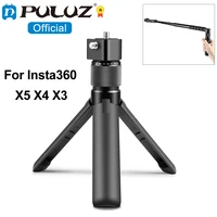 PULUZ-trípode de escritorio con mango giratorio, accesorios para cámara Insta360 X5 X4 X3 / DJI Osmo 360 / Gopro con trípode de tornillo 1/4