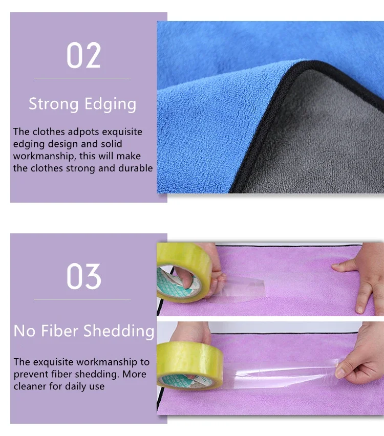 500GMS Microfiber Towel Car Washing Clothes Home Appliances Drying Tool Soft Cleaning Detailing For Window Glass Auto Care Kit