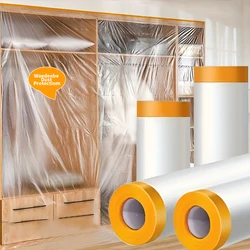 Car Paint Masking Film Dust Protection Masking Film Decoration Masking Furniture Dust Protection