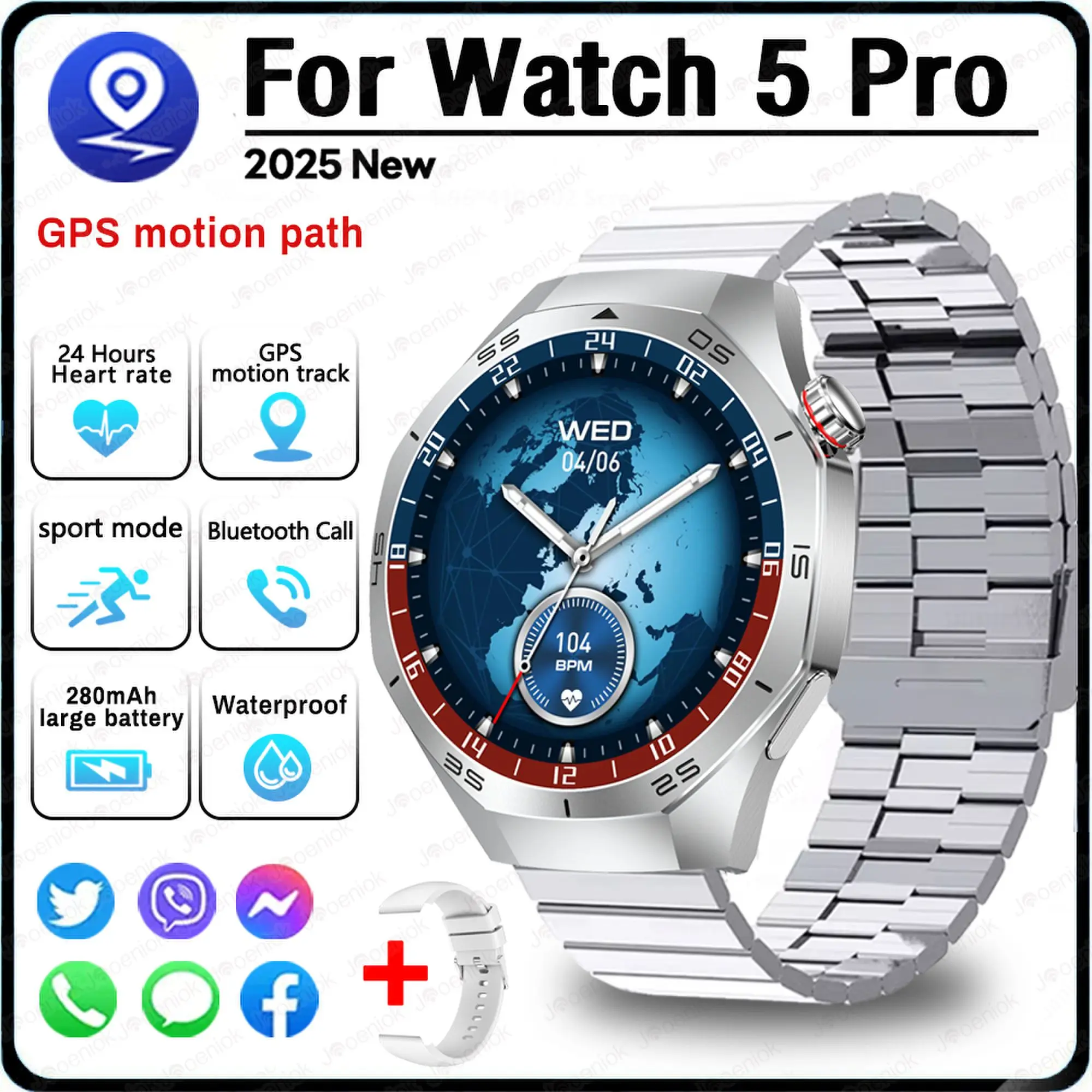 Smart Watch with HD GPS and Bluetooth Call