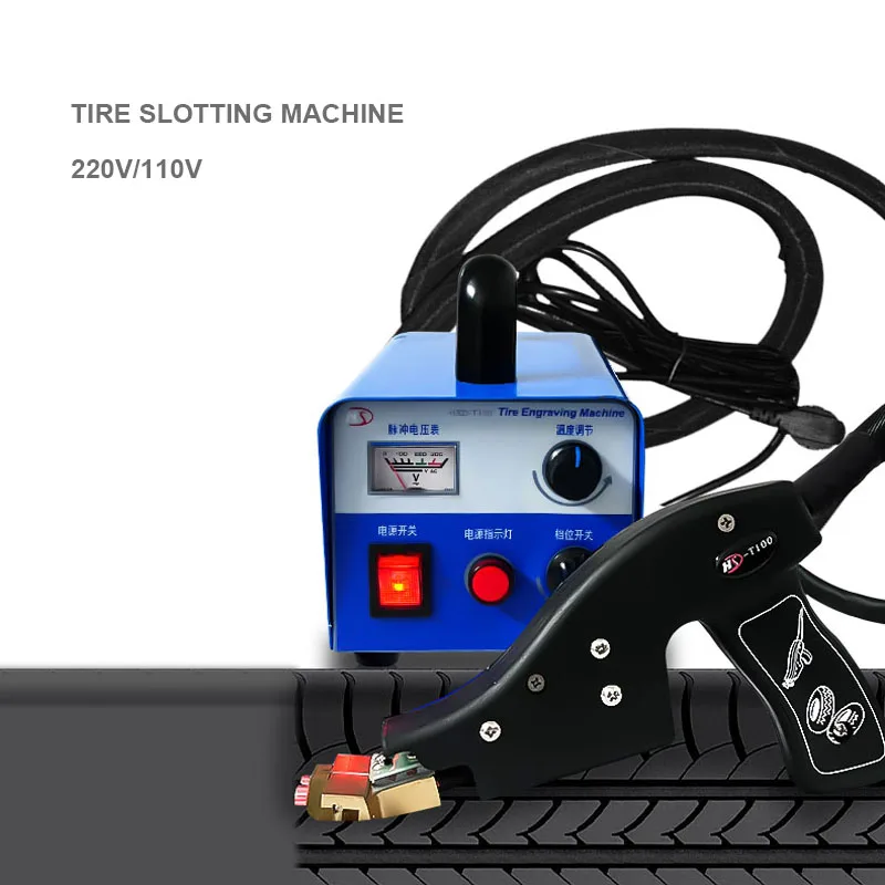 Pulse Type Digital Tire Slotting Machine Truck Car Wheel Rubber Engraving Electromechanical Tire Retreader With 20 Blades