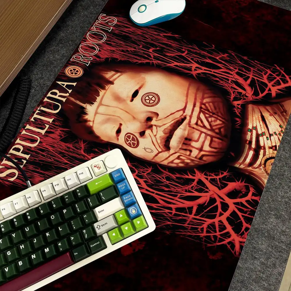 

Band S-Sepulturas Mouse Pad Xxl Computer Large Size Non-slip Gamer Keyboard 90x40cm Art Design HD Deskmat