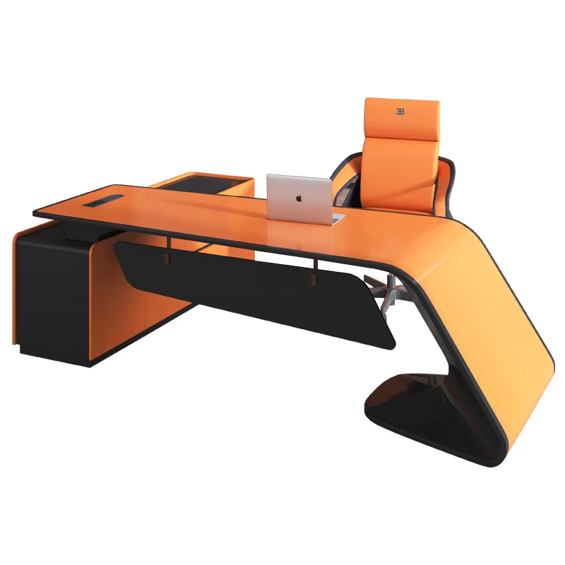 طاولة رئيس كبار طاولة الرئيس مكتب كبير مكتب فاخر حديث مكتب خشب متين مكتب إبداعي أنيق