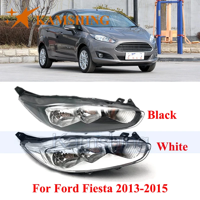

CAPQX Front Bumper Headlight For Ford Fiesta 2013-2015 Front Head Light Headlamp Head Lamp