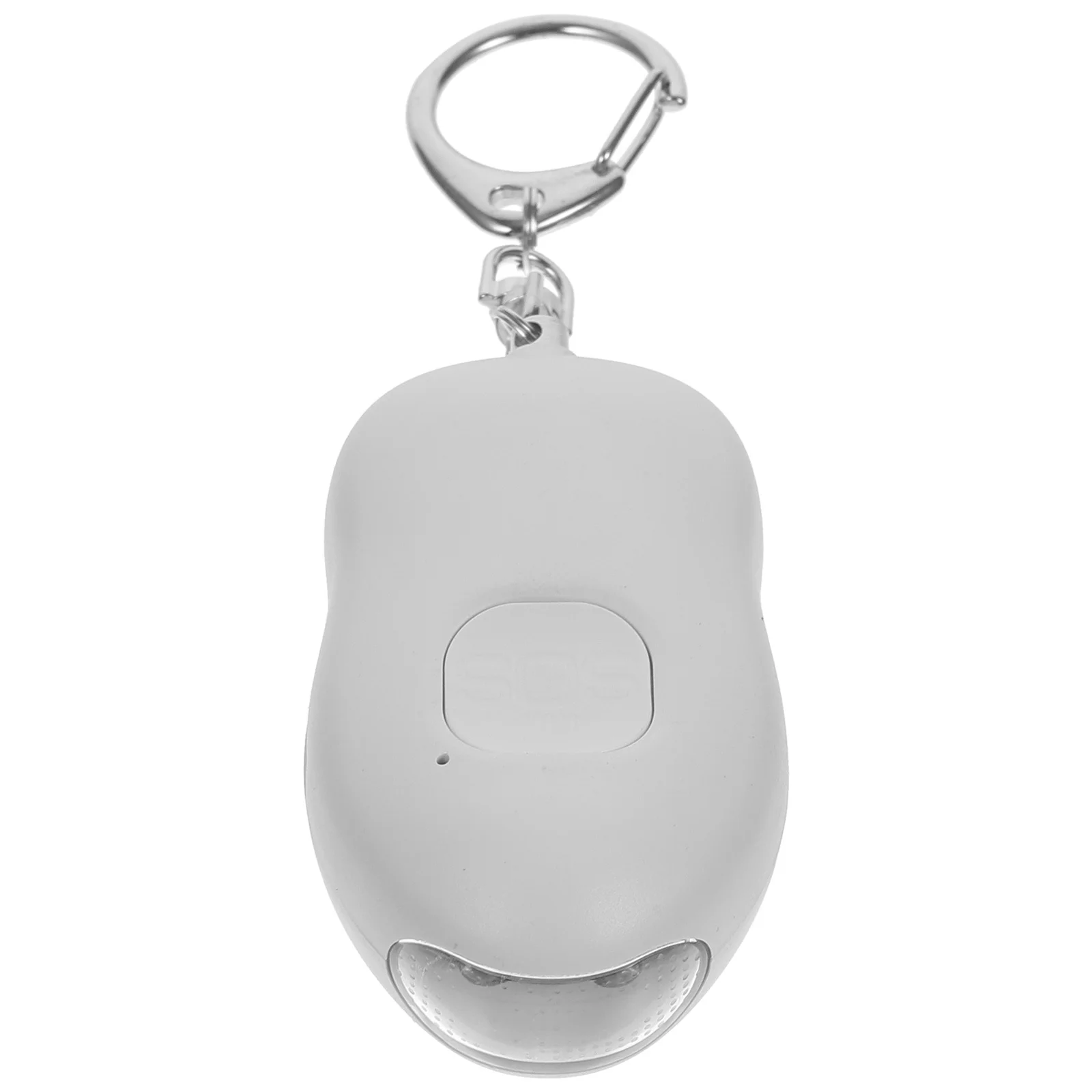HOMSFOU 1 unidad de alarma Personal para mujer, mochila de seguridad de emergencia, Mini dispositivo de seguridad, herramienta de reloj de plástico blanco