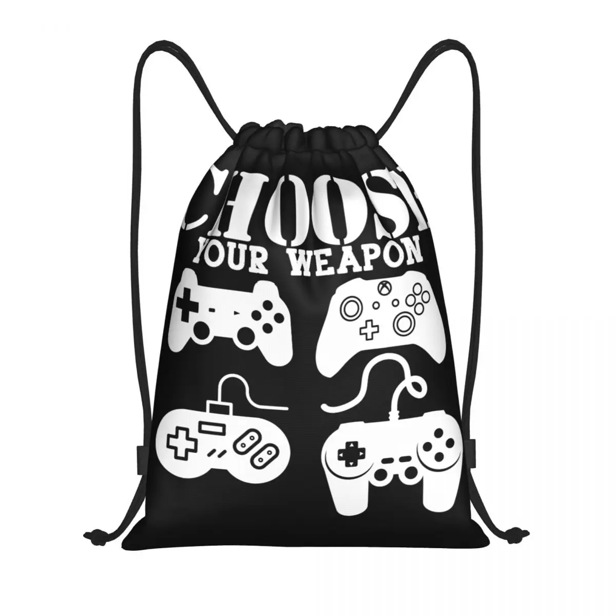 

Video Game Weapons Multi-function Portable Drawstring Bags Sports Bag Book Bag