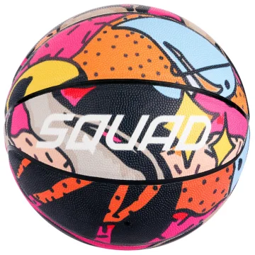 No.7 Basketball Graffiti Colorful Adult PU Leather Wear resistant Indoor and Outdoor Basketball Competition