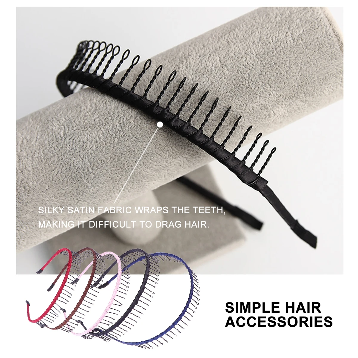 

Женская повязка на голову, зубчатый обруч, модный зубчатый обруч для волос, аксессуар для прически, прочная пластиковая лента