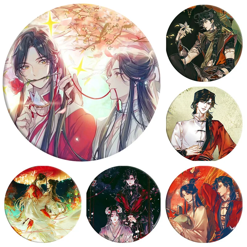 Брошь в стиле аниме Tian Guan Ci Fu Official’s Blessing для рюкзака Hua Cheng Xie Lian, значок для косплея, булавка, ювелирные изделия, декор одежды