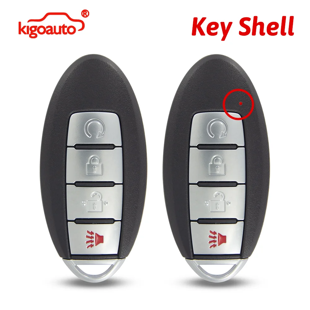 Kigoauto FCC KR5S180144014 Smart Key Shell 4 Button for Nissan Murano Pathfinder Titan 2016 2017 2018