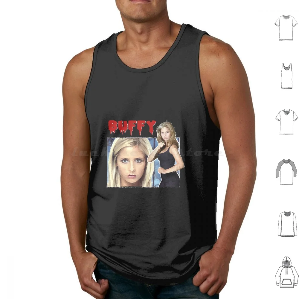 Buffy The Vampishirt Tank Tops Vest Sleeveless Buffy The Vampire The Bronze Bronze Buffy Vampire
