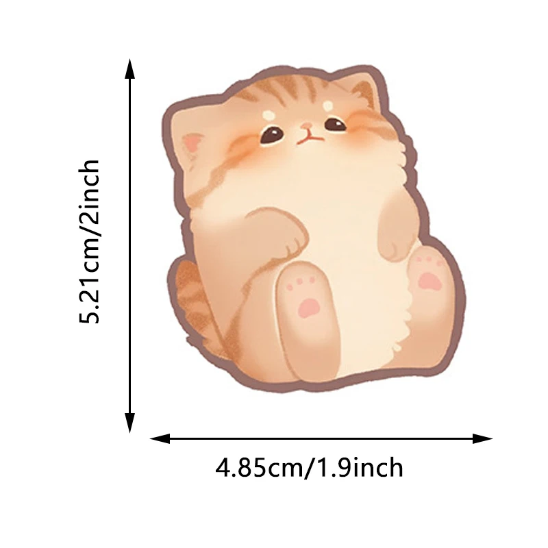 50 قطعة ملصقات القط مضحك الكرتون لطيف الحيوان الشارات اللعب DIY بها بنفسك سكرابوكينغ الغيتار على الجليد دراجة نارية الأمتعة لعب الاطفال ملصق #6