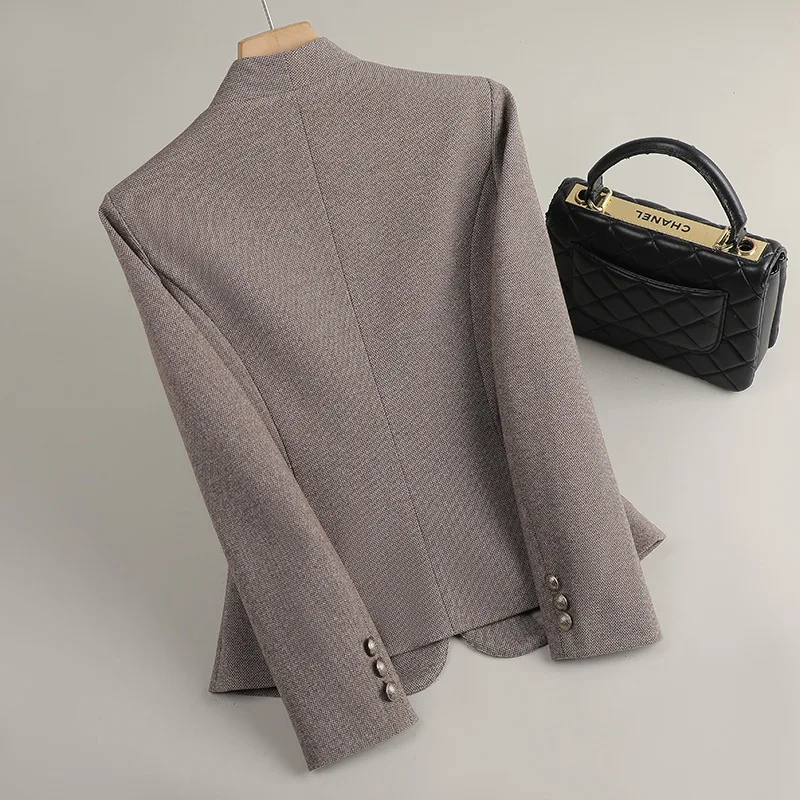 Woolen Blazer Women Autumn Winter Jacket 2026 New Fashion Ladies Office Formal Suit Jacket Coat Female Casual Tops Outerwear