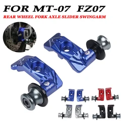 MT07 2022 Motorcycle Rear Wheel Axle Chain Adjuster Slider Swingarm Spool Mount For Yamaha MT-07 FZ07 FZ-07 FZ MT 07 2014 - 2023