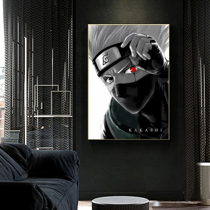 Canvas HD Prints NARUTO Uchiha Sasuke Home Room Painting Kid Action Figures Children\'s Bedroom Decor Birthday Gifts Hanging