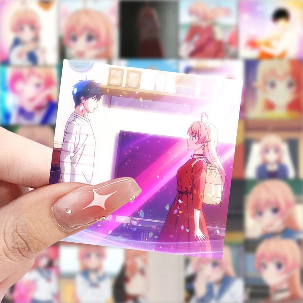 10/30/59pcs Kawaii 니코 마녀 시계 스티커 소녀 Miyao Nemu 애니메이션 스티커 노트북 가방 수하물 Otogi Morihito 데칼 Waterpr