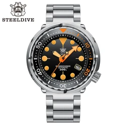 STEELDIVE Brand SD1975V Super Luminous 47.5MM Big Tuna 30Bar Waterproof Sapphire Glass NH35 Sports Mechanical Dive Watch For Men