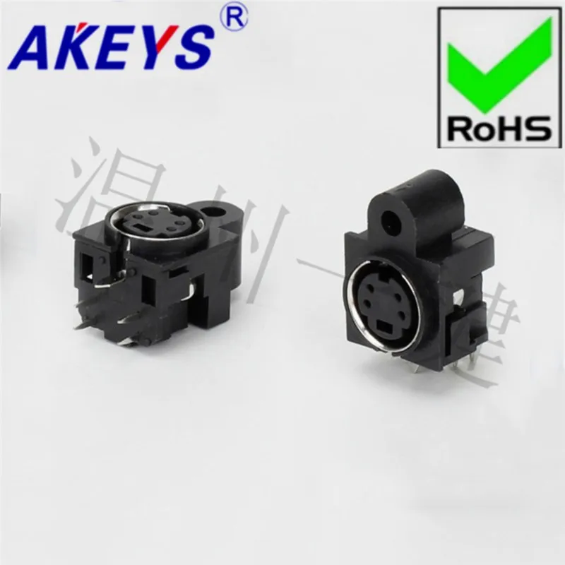 10PCS MDC-4-32 circular keyboard plug DIN socket S terminal 5 feet 4 pins 4 cores socket mother