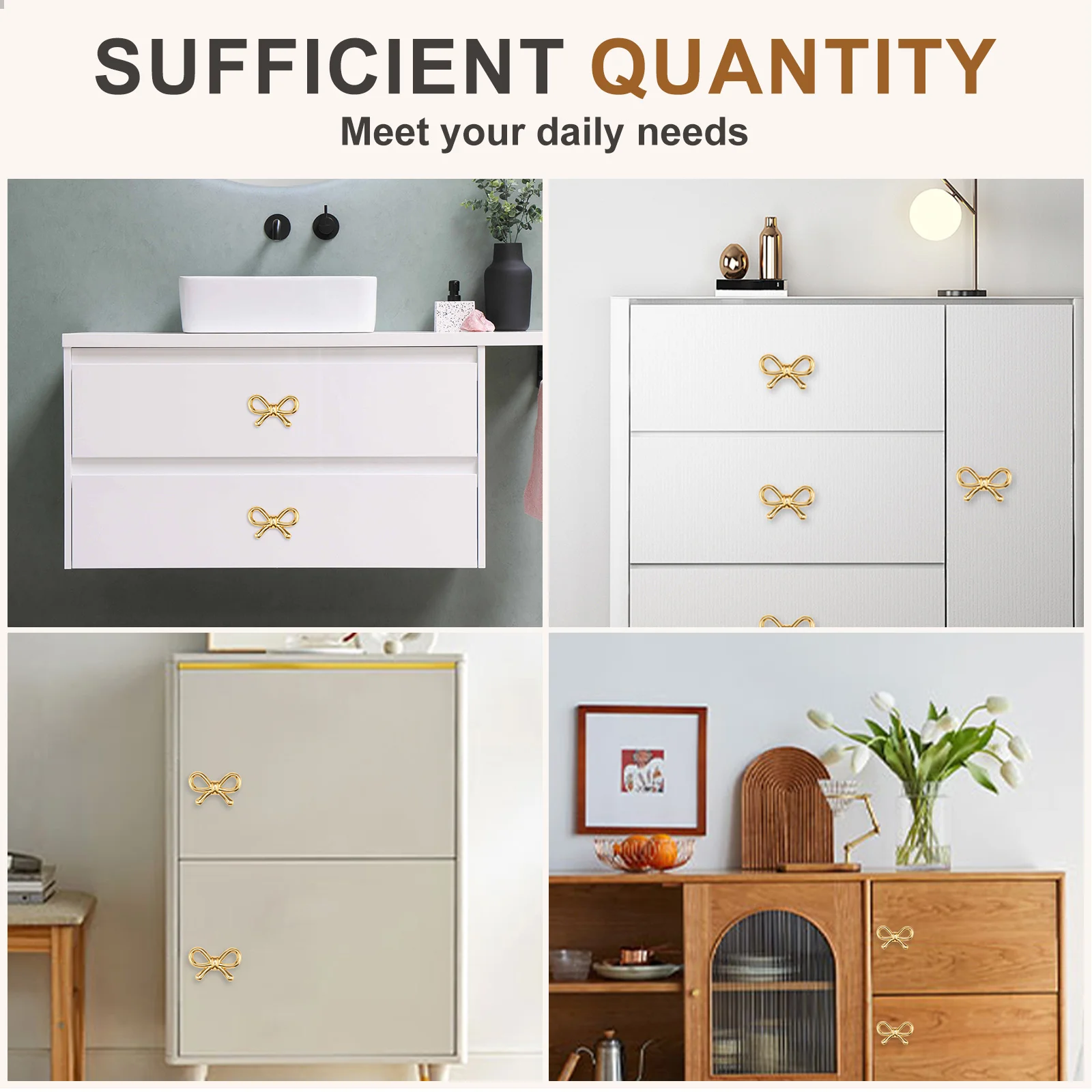 2/4/6 قطعة القوس شكل مقابض أدراج الذهب النحاس خزانة تسحب مع مسامير ديكور دولاب مقابض لخزانة الملابس درج خزانة