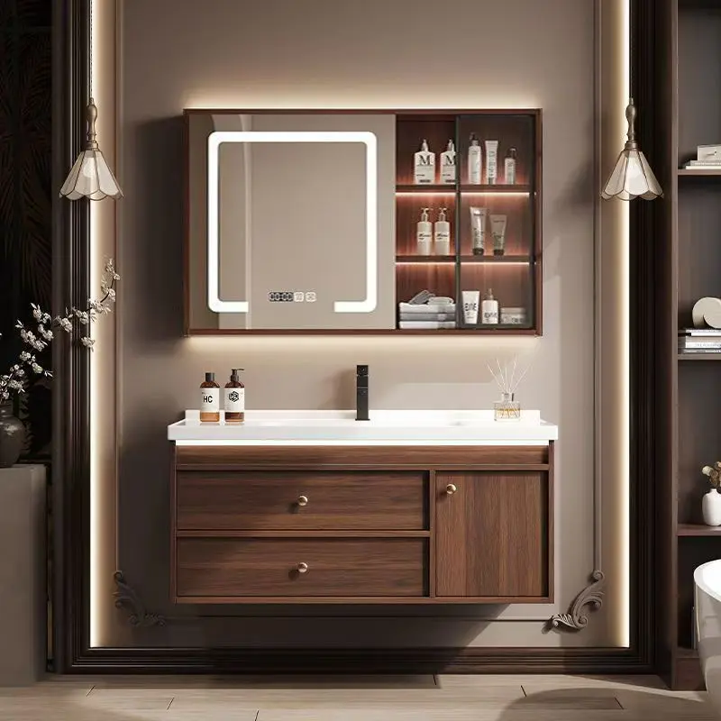 Gabinete de baño pequeño para Perfume, tocador de Perfume para maquillaje Hamaki, gabinete de baño pequeño de madera, expositor sobre Gabinete, muebles para el hogar